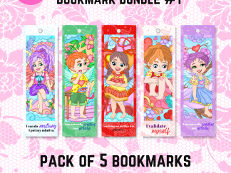 PRINTABLE BOOKMARK Bundle #1 - Set of 5 - Cupid Self-Love Bookmark Bundle #1 - Self-Love Tips - US Letter - Digital Download For Readers