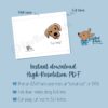 'Sup Dawg? 5x7 Printable Greeting Card, Instant Download - Image 3