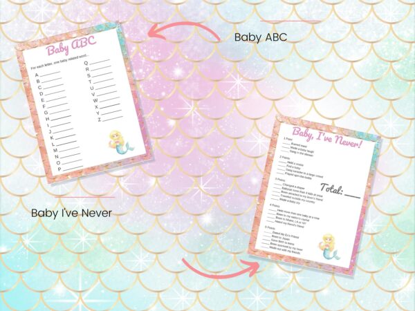 Cute Mermaid Baby Shower Games - Image 6