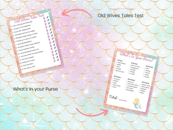 Cute Mermaid Baby Shower Games - Image 2