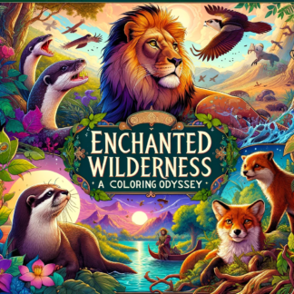 Enchanted Wilderness: A Coloring Odyssey-Coloring Pages/Digital Download
