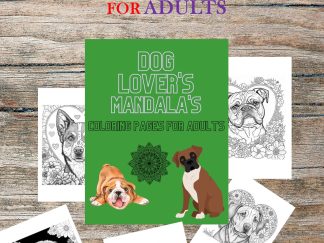 "Relax and Unwind with 20 Beautiful Dog Mandala Designs!" DOG LOVERS MANDALA COLORING PAGES! PRINTABLES...