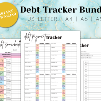Debt tracking printables