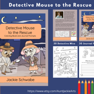 Detective Mouse Coloring Pages