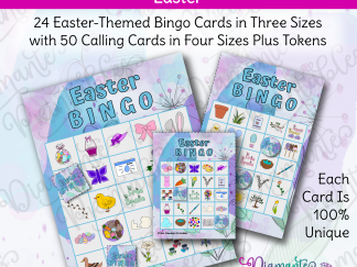 Diamante Printables Easter Bingo Cards Product Image 01