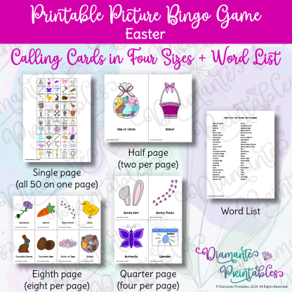 Diamante Printables Easter Bingo Cards Product Image 03