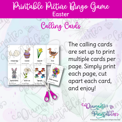 Diamante Printables Easter Bingo Cards Product Image 04