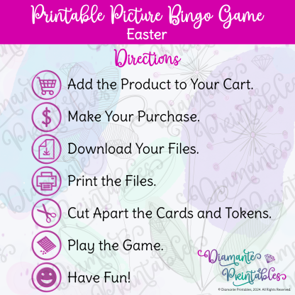 Diamante Printables Easter Bingo Cards Product Image 06