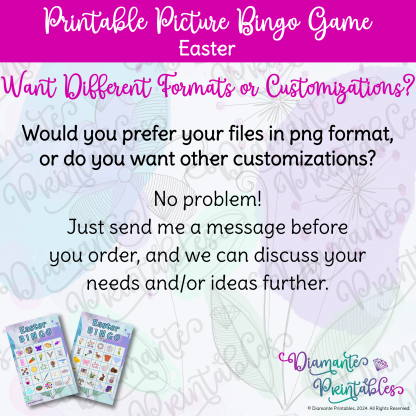 Diamante Printables Easter Bingo Cards Product Image 09