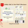 Little Red, Big Bad Wolf, Colored Stickers, Sticker Bundle , Stickers for Silhouette, Riding Hood Sticker, Big Bad Wolf Stickers, Cricut Cut - Image 8