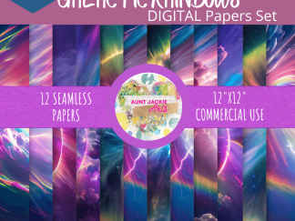 Galactic Rainbows Digital Paper Set 1 of 3