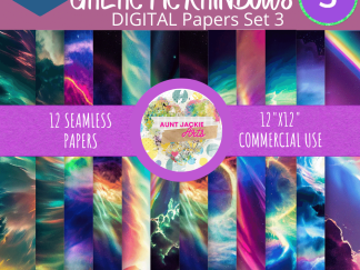Galactic Rainbows Digital Paper Set 3 of 3