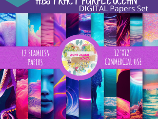 Digital-Paper-Majestic-Purple-Ocean-Bioluminescent 1