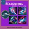 DIGITAL PAPER Bundle - Galactic Rainbow Digital Papers - Papers Pack of 12 - 12x12 - jpg png - 5000px Abstract Set 2 of 3 - Image 4