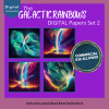 DIGITAL PAPER Bundle - Galactic Rainbow Digital Papers - Papers Pack of 12 - 12x12 - jpg png - 5000px Abstract Set 2 of 3 - Image 5