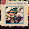 DIGITAL PAPER Bundle - Psychedelic Watercolor Art Nouveau Digital Papers 12 - Papers Pack 12 - 12x12 - jpg png - 6000px - Set 3 of 7 - Image 6