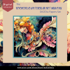 DIGITAL PAPER Bundle - Psychedelic Watercolor Art Nouveau Digital Papers 12 - Papers Pack 12 - 12x12 - jpg png - 6000px - Set 5 of 7 - Image 6