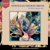 DIGITAL PAPER Bundle - Psychedelic Watercolor Art Nouveau Digital Papers 12 - Papers Pack 12 - 12x12 - jpg png - 6000px - Set 6 of 7 - Image 6