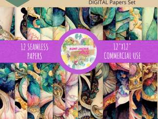 Psychedelic Watercolor Art Nouveau 6