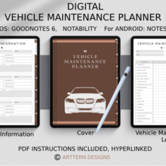 digital vehicle maintenance planner ipad android