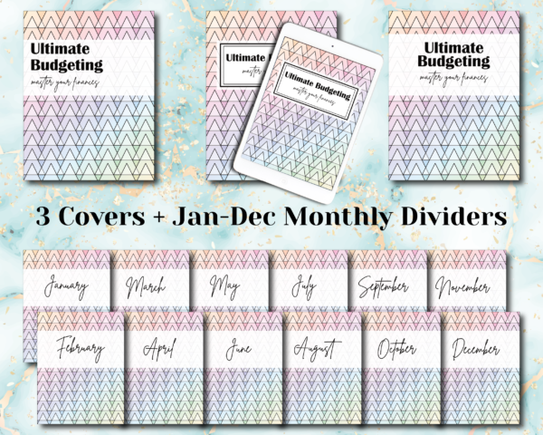 Ultimate Budget Binder & Financial Planner with cash envelope system, debt tracker,savings tracker, bill tracker, and more! - Image 2