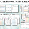 Ultimate Budget Binder & Financial Planner with cash envelope system, debt tracker,savings tracker, bill tracker, and more! - Image 5