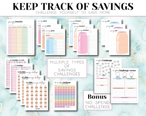 Ultimate Budget Binder & Financial Planner with cash envelope system, debt tracker,savings tracker, bill tracker, and more! - Image 6