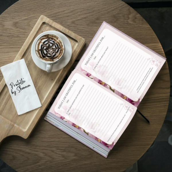 Beautiful 30 Day Gratitude Journal with Prompts, Printable - Image 10