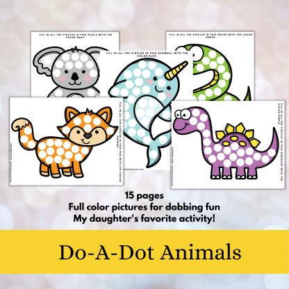 Do A Dot Printables - Preschool Printable Activity