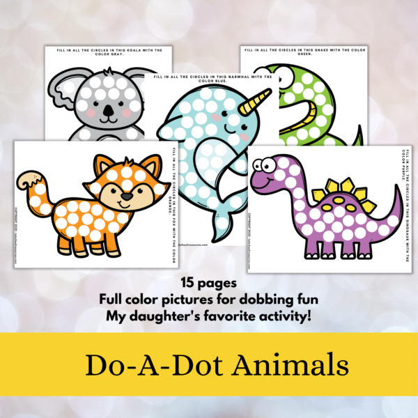 Do A Dot Printables - Preschool Printable Activity
