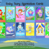PRINTABLE CARD Deck - Downloadable | Baby Fairy Affirmation Cards - Tarot Sized Cards 2.75 x 4.75 - US Letter Digital Download - 30 Cards - Image 2