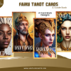 PRINTABLE Tarot, Tarot Card Deck, Fairy Tarot, Tarot Deck, Tarot Cards, USLetter, Digital Download - 78 Cards, Guidebook, Digital Stickers - Image 6