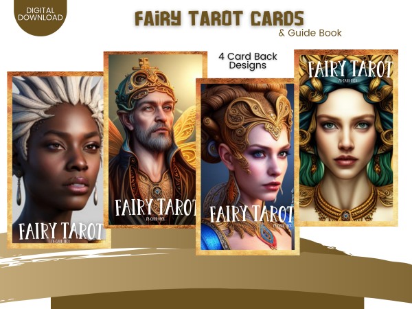 Fairy Tarot Card and Guidebook Canva Templates - Fairy Tarot Deck Creation Kit - Image 6