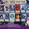 PRINTABLE CARD Deck - Gothic Fantasy Fairy - Oracle Cards | Tarot Sized 2.75 x 4.75 US Letter - Digital Download - 52 Cards - Kawaii - Chibi