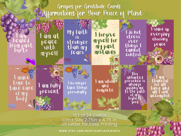 Etsy _ Grapes for Gratitude - Affirmations for Your Peace of Mind