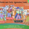 PRINTABLE CARD Deck - Downloads | Pirates & Clocks Affirmation Cards - Tarot Sized Cards 2.75 x 4.75 - US Letter Digital Download - 30 Cards