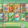 PRINTABLE CARD Deck - Fantasy Nymphs and Spirit Animals Oracle Cards - Tarot Sized Cards 2.75 x 4.75 - US Letter Digital Download - 40 Cards - Image 2