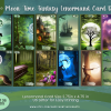 PRINTABLE CARD Deck - Moon Time Fantasy Lenormand Card Deck | Tarot Sized 2.75 x 4.75 - US Letter - Digital Download - 36 Cards - Vivid
