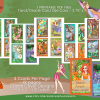 PRINTABLE CARD Deck - Fantasy Nymphs and Spirit Animals Oracle Cards - Tarot Sized Cards 2.75 x 4.75 - US Letter Digital Download - 40 Cards - Image 4