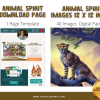 PLR ANIMAL Spirit Oracle CARD Deck Kit - 40 Tarot Sized Cards, 46 page Guidebook, 40 Mini-Stickers, Etsy Listing, Images - Image 4