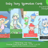 PRINTABLE CARD Deck - Downloadable | Baby Fairy Affirmation Cards - Tarot Sized Cards 2.75 x 4.75 - US Letter Digital Download - 30 Cards - Image 6