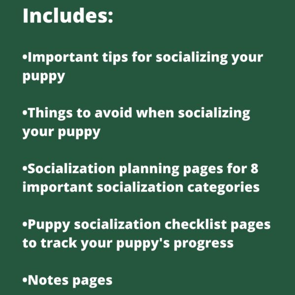 The Ultimate New Puppy Bundle | New Puppy Workbook | Puppy Socialization Workbook | Instant Download | 8.5x11 PDF | Puppy Planning - Image 3
