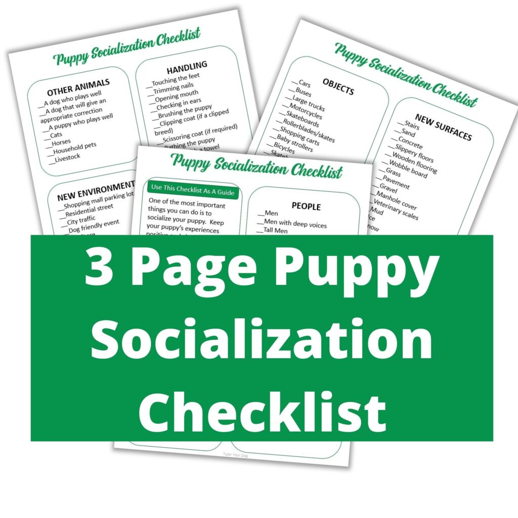 Printable Puppy Socialization Checklist | Dog Socialization | Puppy Training Checklist| Pet ...