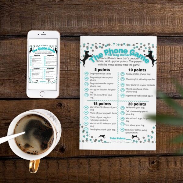What's On Your Phone Party Game - Dog Edition | Instant Download | 8.5x11 PDF | Party Games - Image 2