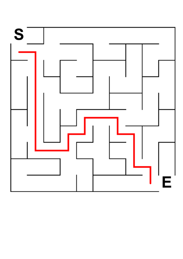 easy maze solution