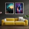 Digital Wall Art-Galaxy Pond and Nebula Printable/DIGITAL DOWNLOAD!