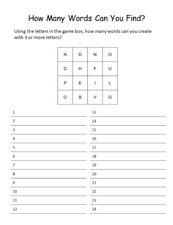 Find The Word Puzzles for ADULTS! Printables. DIGITAL DOWNLOAD! - Image 4