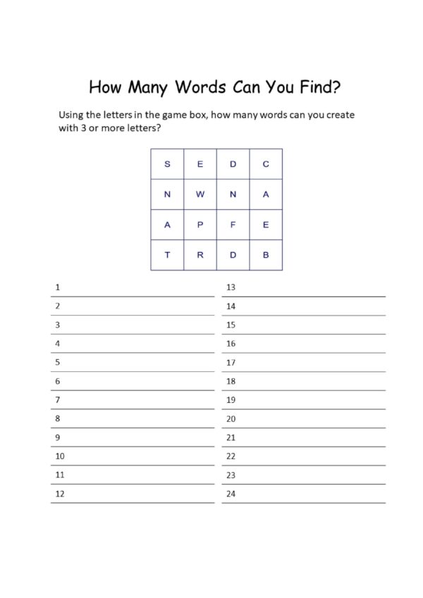Find The Word 2 for ADULTS! Printable. .DIGITAL DOWNLOAD - Image 5