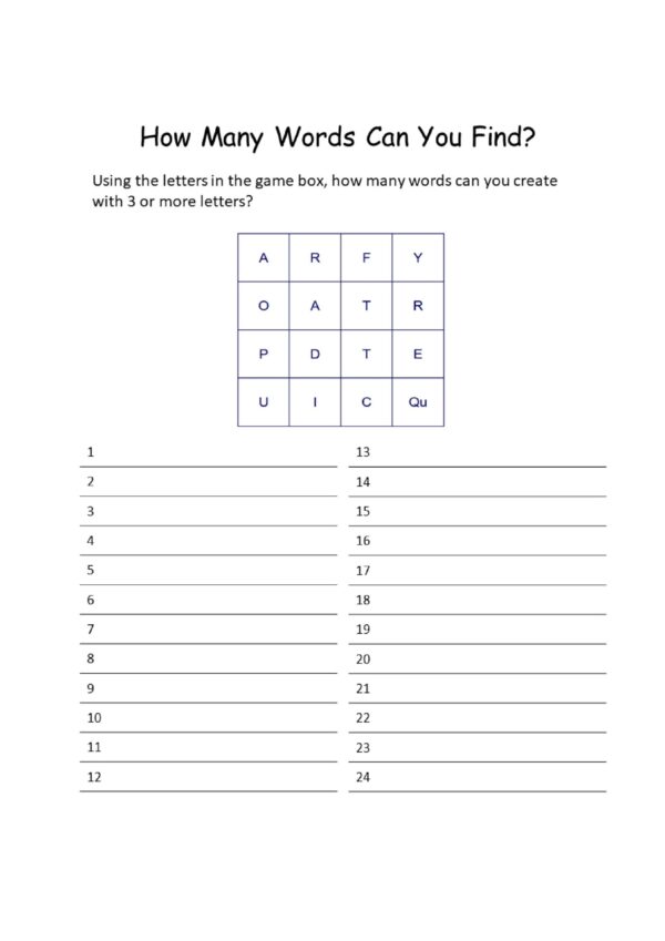 Find The Word 2 for ADULTS! Printable. .DIGITAL DOWNLOAD - Image 6