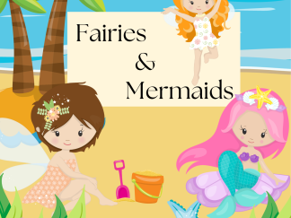Fairies & Mermaids coloring book